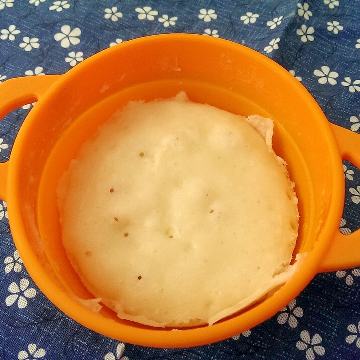 レンジで作るレモンチーズ蒸しパン